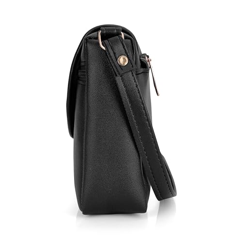 Image of J I ACCESSORIES Women's Stylish Crossbody Sling Bag - Elegant PU Leather Small Shoulder Purse with Adjustable Strap - Casual & Travel Handbag