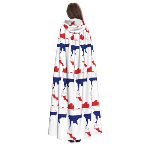 Cape à capuche médiévale Thaïlande 150cm pour cosplay et fêtes - 5