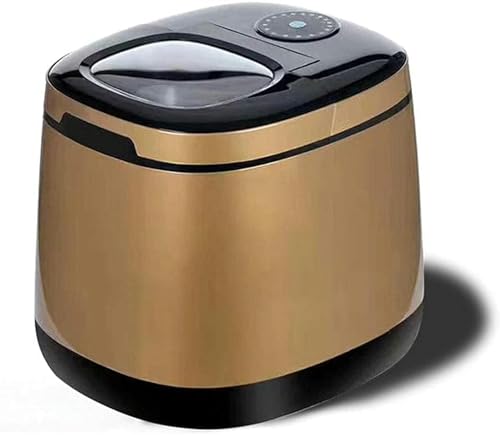 Máquina para hacer hielo pequeña 25kg en 24h 2.3L Dorada miniatura 1