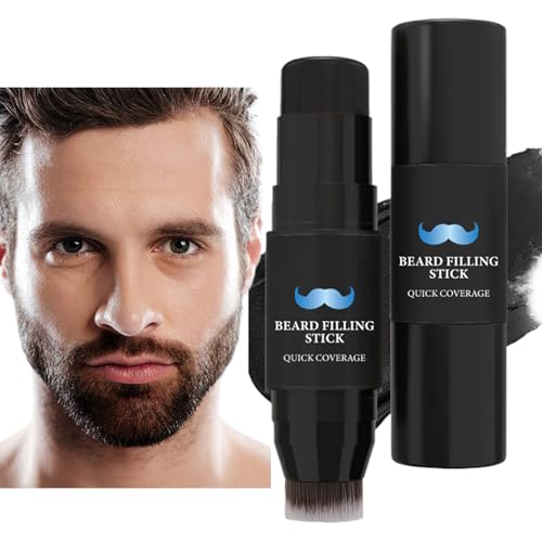 Relleno De Barba - De Llenado De Bigote Y Cepillo | 7G Tinte De Larga Duración A Prueba De Sudor A Prueba De Agua, Moustachhe Fillerr Para Hombres Crea Vello Facial De Aspecto Natural