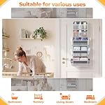 SpaceHacks 5-Tier Over the Door Organizer with Mesh Pockets, Dark Grey - Image 6
