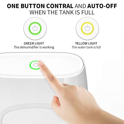 Hysure Small Dehumidifie,700Ml Compact Deshumidificador For 215 Sq Ft, Portable And Compact Ultra Quiet For Rv,Bedroom,Home, Bathroom,Basement,Closet #TOP3