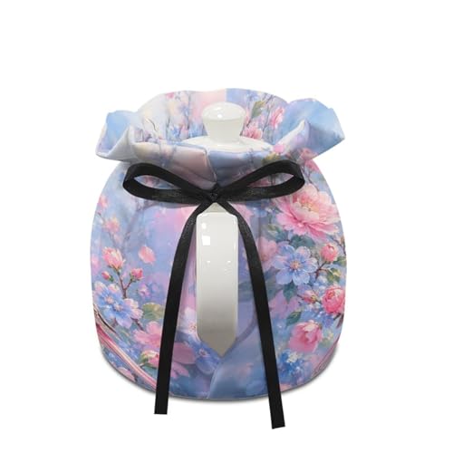 Image of Bird Flower Print Tea Cozies for Teapot Portable Tea Cozy for Teapot Dust Proof Insulated Teapot Cover Keep Warm Home Kitchen Table Decorative Accessories