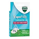 Vicks VapoPads Menthol - Scented Pads with Essential Oils - Pack of 1 - Compatible with our Humidifiers, Inhalers & Diffusers - Suitable for Colds and Congestion - Releases Soothing Vapours - VH7