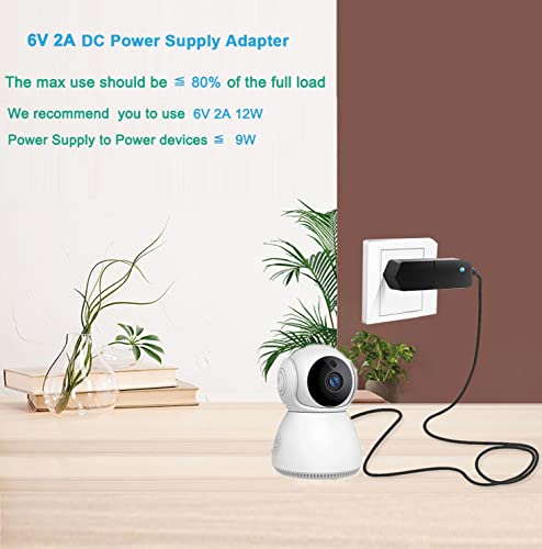 Nc 6V 2A Power Supply Adapter 100-240 Ac To Dc 6V 2A (2000Ma) Power Adapter 6V Power Cord /5.5X2.5Mm Compatible Us Plug Ac/Dc Transformer thumb #6