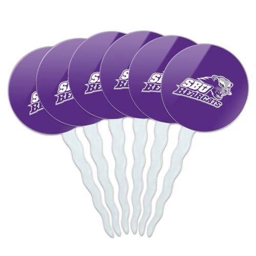 Southwest Baptist University Primary Logo Cupcake Picks Toppers Decoration