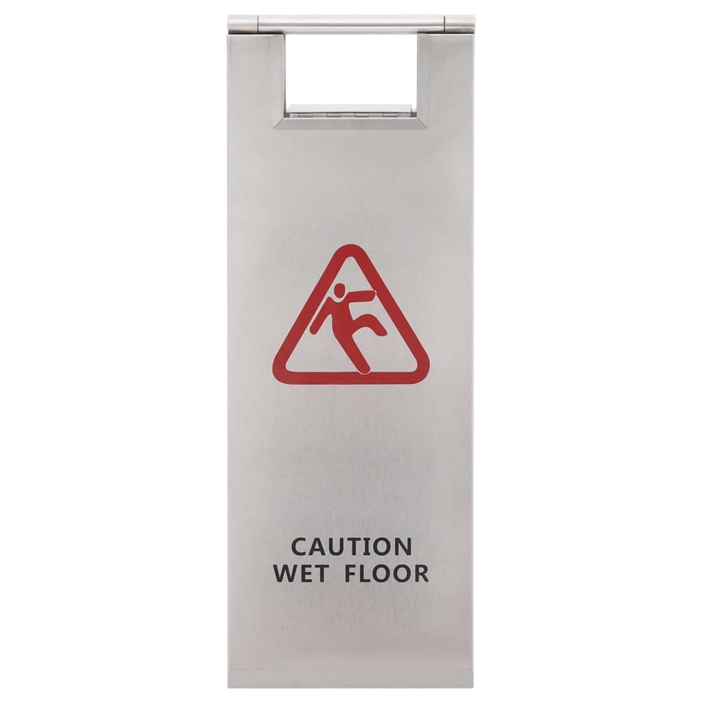 INLIFE Señal de advertencia plegable de acero inoxidable, 4,18 kg, 149575