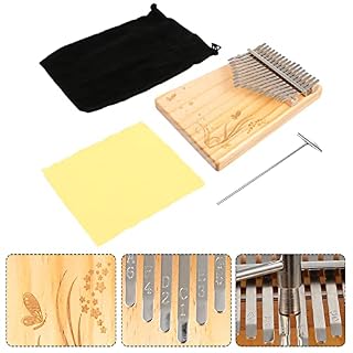 BIENKA 1 Set Kalimba Thumb Piano 17 Touches, Kalimba Mbira Portable en Bois avec Tuning Hammer, Pochette de Rangement et… - Les Beatles, Paul McCartney, John Lennon, RIngo Starr, George Harrison BIENKA 1 Set Kalimba Thumb Piano 17 Touches, Kalimba Mbira Portable en Bois avec Tuning Hammer, Pochette de Rangement et… – Image 7
