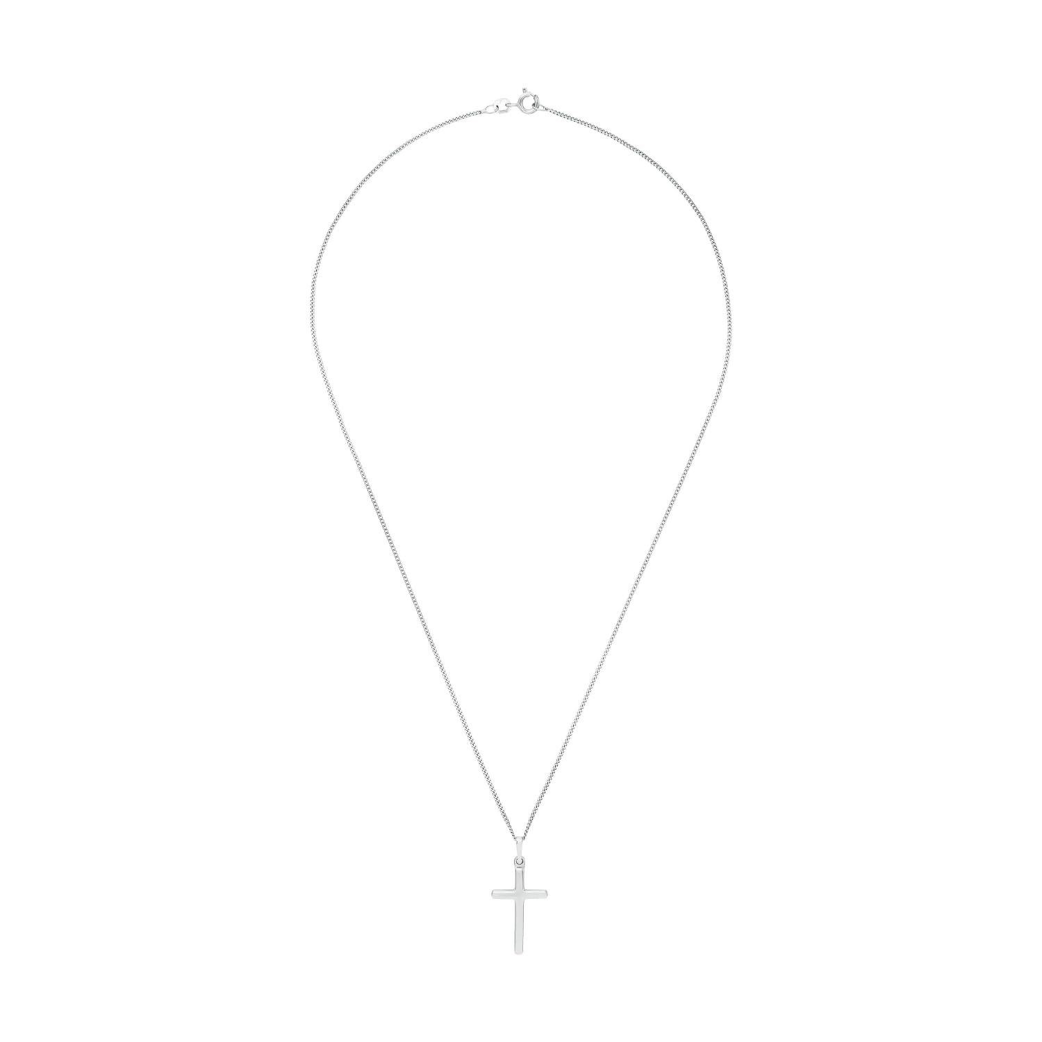 Amor - Unisex Damen Herren Halskette 925 Silber - Kreuz Anhänger - AMR-N0036
