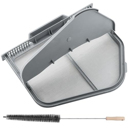 AMI PARTS DC97-16742A Dryer Lint Trap Replacement for Sam-sung Dryer Upgraded stainless steel mesh with Vent Cleaner Brush Replace DC61-03048A AP5306681 PS4221839 DV45H7000EW/A2