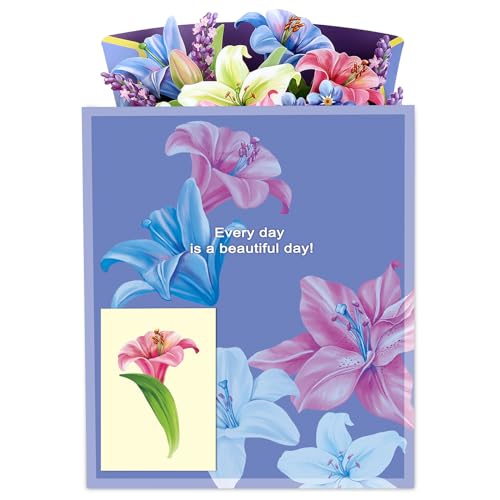 Airpark Pop Up Birthday Gift Cards, Paper Flowers Get Well Card for Women - image 8