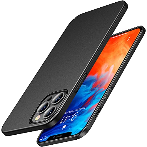 CASEKOO Slim Fit Compatible with iPhone 12 Case, Designed for iPhone 12 Pro Case 6.1 inch 5G (2020), [Ultra Thin] Hard PC Matte Finish Grip Protective Phone Cover- Graphite Black