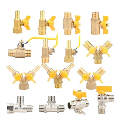 Vanne de gaz à trois voies DN15 en laiton résistant pour réparer une fuite de tuyauterie 1/2 BSP - 4