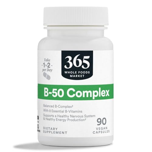 365 by Whole Foods Market Vitamin B-50 Complex Vegan 90 Capsules