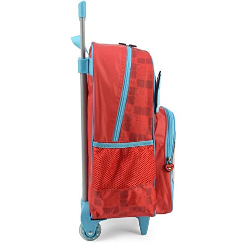 Mochila com Rodinhas, Luxcel, Monica, Vermelha