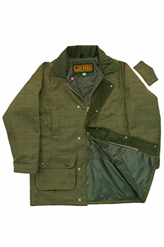 GAME Mens Derby Tweed Shooting Hunting Jacket Large Dark Tweed - Thumbnail 3