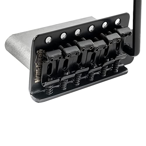 Image of Wilkinson WOV01 52.5mm(2-1 /16 inch) Vintage Tremolo Bridge 6-Screw Squier /Mexico Fender Strat Electric Guitar (Black)