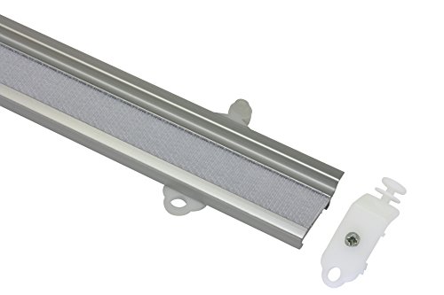 GARDINIA Riel para paneles, 60 cm, Plateado, Aluminio,...
