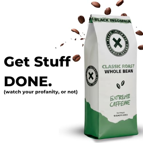 Black Insomnia Classic Roast Café en Grano 1lb Bolsa miniatura 2