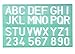 Produktbild Linex 100412307 30er Pack Schriftschablone 8530 Schrifthöhe 30 mm Buchstaben- Zahlenschablone Ziffern und Nummern
