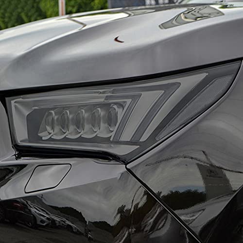 OPisuda Auto koplamp beschermfolie zwart transparant TPU film, Voor Acura MDX 2017 2018 2019 2020 - Image 3