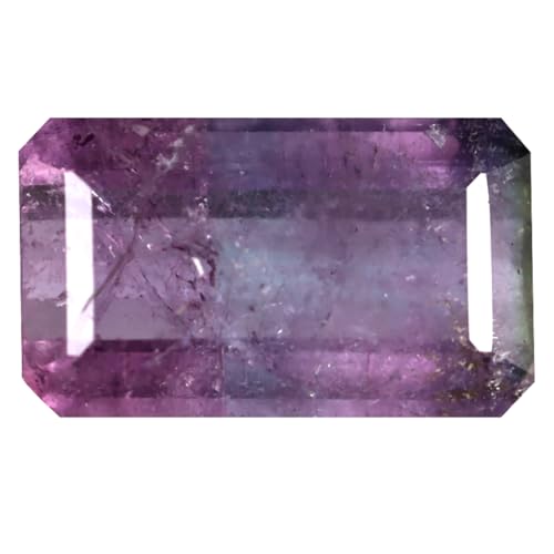 Tourmaline pastèque 3.74 ct - Pierre précieuse octogonale du Brésil 13x8mm