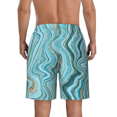 Men's Beach Shorts Stone Abstract Mens Swim Trunks Board Shorts with Pockets Swimwear Bathing Suits4