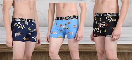 Image of Men's Nylon Stretch Printed Trunk | Ultra-Soft, Breathable Innerwear for Men | Stylish & Supportive Fit