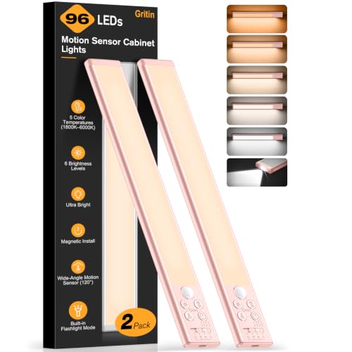 Gritin 2026 Luz LED con Sensor de Movimiento Gen2, con Modo Linterna-32.3CM