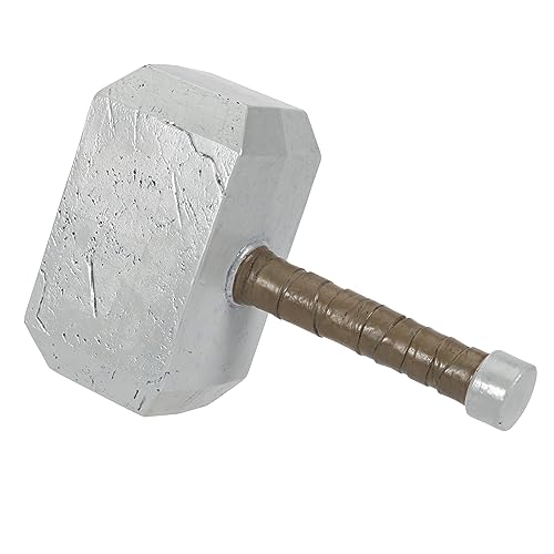 Lámparas De Pared, Toy Jazwares Costume Play Marvel Thor - Accesorio Oficial para Disfraz de Halloween, Martillo de plástico con Mango café