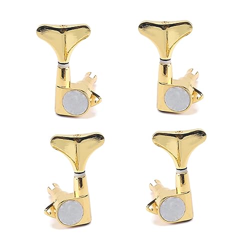 Totority Machine Heads Guitar Tuner Black Bass Tuning Keys 2r2l Tuning Pegs for Electric Bass