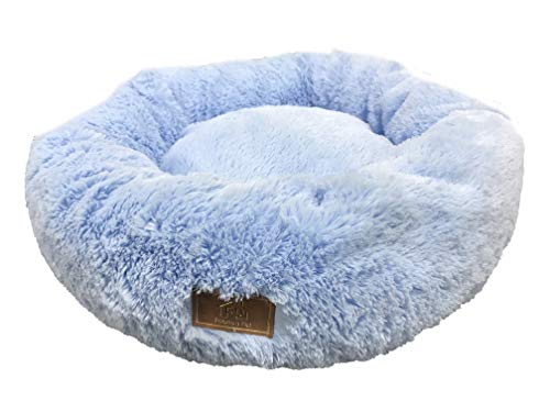 Fábrica Pet Cama Nuvem Pelucia Azul -, Médio