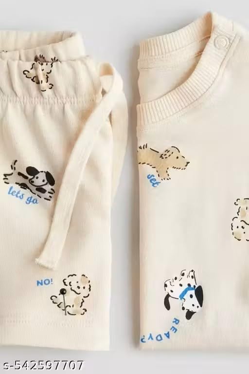 Image of Baby Boys Cotton blend dress for summer season and all seasons ||Yellow baba suit,a,p