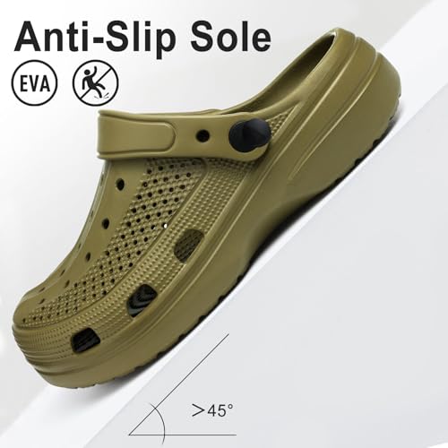 Image of Beslip Comfortable Garden Clogs for Women and Men with Medium Arch Support | Waterproof Slip-Resistant Sandals, Lightweight EVA Slip-On Shoes for Indoor Outdoor