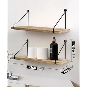 Afulyfloatingwallshelvesrusticwallmountedhangingshelffarmhousewallbookshelfforbathroomkitchendininglivingroomwoodmetalorganizerssetof2 Urban Country Home Decor Afuly floating wall shelves rustic wall mounted hanging shelf farmhouse wall bookshelf for bathroom kitchen dining living room wood metal organizers set of 2 urban country home decor