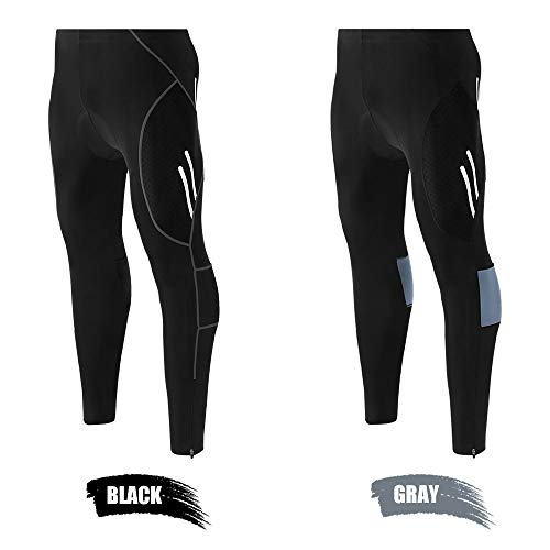 Calças de ciclismo, Andoer Calças de ciclismo masculinas 4D acolchoadas calças compridas de compress