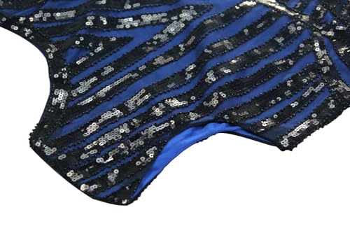 Image of Women Evening Maxi Long Dress 1920s Sequin Mermaid Hem Wedding Prom Gown Costume w / 20s Gatsby Accessories Set