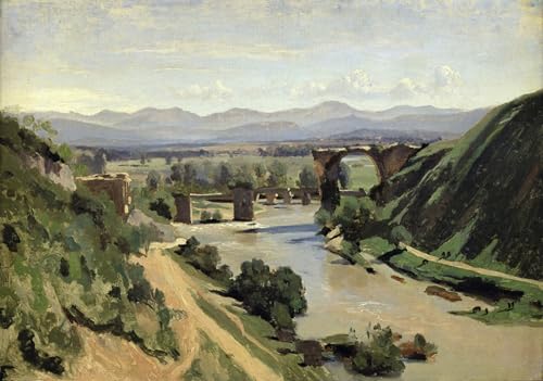 Tableau le pont d'Auguste sur la Nera Corot pour une ambiance poétique