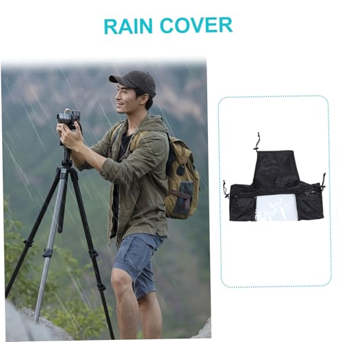 Funda para cámara réflex de tejido negro UKCOCO protectora contra lluvia 6
