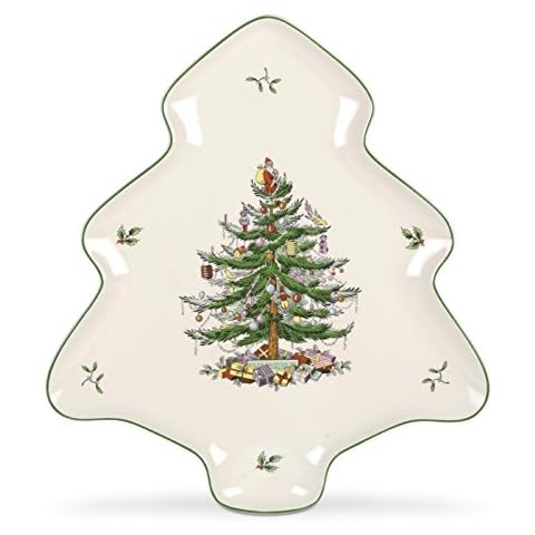 Spode Christmas Tree-Shaped Platter Cover
