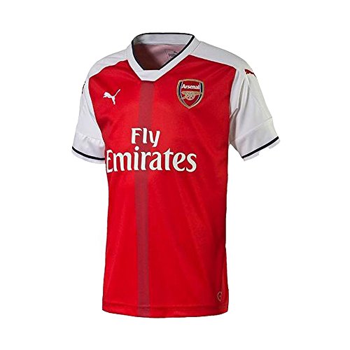 Puma Camiseta réplica del Arsenal FC 16-17 para niño, Unisex-Kids, AFC Home F6, Rojo