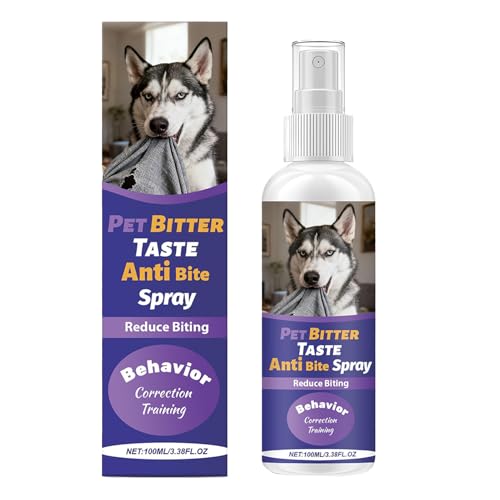 Sionhiuo Spray Antimordeduras para Perros - Eficaz 100 ml Líquido,Spray De Entrenamiento para Mascotas - para Cuidado, Comportamiento, Estilo De Vida, Rutina E Higiene del Hogar Interior