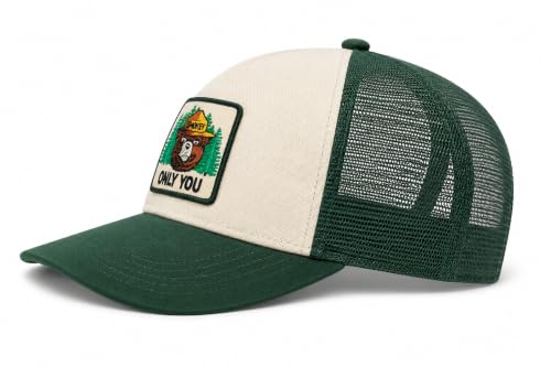 Image of AMERICAN NEEDLE Smokey The Bear Patch Unisex Adjustable Snapback Baseball Hat