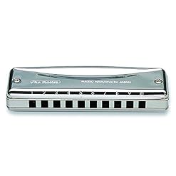 Suzuki MR350FD Promaster Harmonica en fa dièse 10 Trous Argenté - Les Beatles, Paul McCartney, John Lennon, RIngo Starr, George Harrison