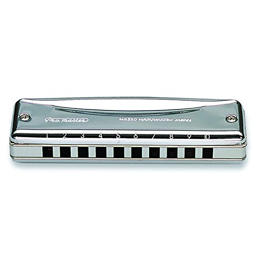 Suzuki MR350FD Promaster Harmonica en fa dièse 10 Trous Argenté - Les Beatles, Paul McCartney, John Lennon, RIngo Starr, George Harrison Suzuki MR350FD Promaster Harmonica en fa dièse 10 Trous Argenté