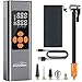 Produktbild Elektrische Luftpumpe, Akku Luftpumpe 150PSI Fahrradpumpe Luftkompressor Kompressor Reifenpumpe mit Aluminium-Körper, Digital Bildschirm, Auch Als Taschenlampe, Ideal für Auto/Motorrad/Fahrrad/Ball