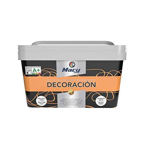 Macy Pintura Plástica Mate Decoración Interiores Excelente Cubrición Acabado Perfecto. Color Naranja