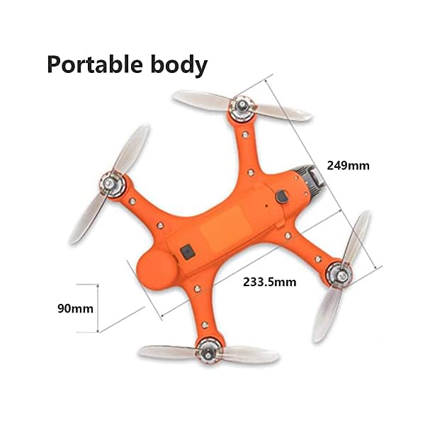 FDGSD Faltbare Drohne mit Kamera für Erwachsene - Mobile Remote Control UAV Quadcopter für Erwachsene Kinder, 4K High… – Bild 3