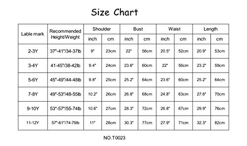 Girl's Short Sleeve Casual Vintage Peter Pan Collar Fit And Flare Skater Party Dress 2-12 Years #TOP4