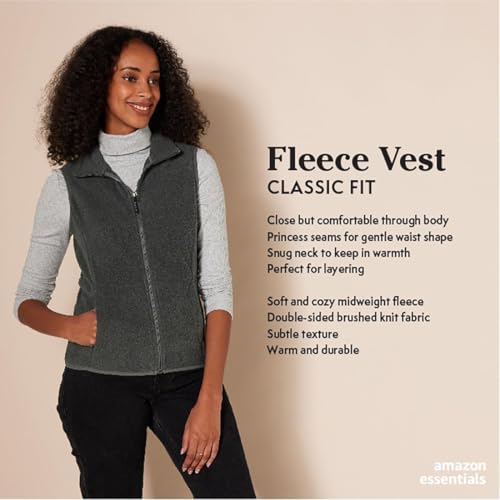 Amazon Essentials AE18111242-BK-3X Women'S Classic-Fit Sleeveless Polar Soft Fleece Vest thumb #1